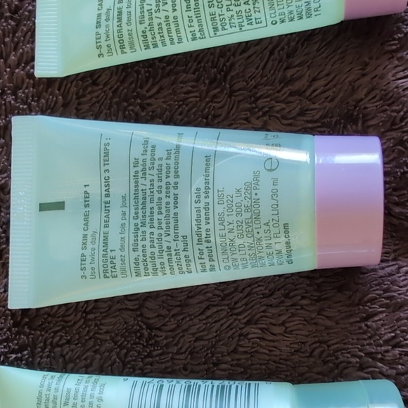 Clinique 7 day scrub cream & all about clean liquid facial soap mild, new - Picture 7 of 8